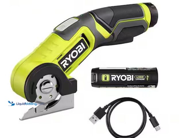 Lot 49-3530403 - RYOBI
USB Lithium Power Cutter Kit with 2.0 Ah USB Lithium Battery and Charging Cable Internet # 31...