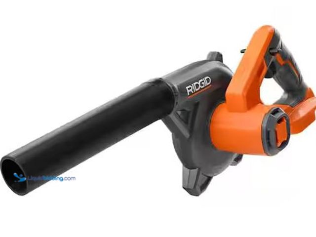 Lot 49-1548722 - RIDGID 18V Lithium-Ion Cordless Compact Jobsite Blower with Inflator/Deflator Nozzle Model # R86043B...