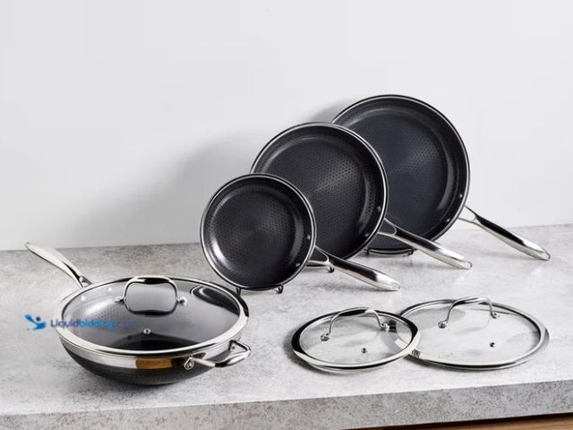 Lot 49-5538860 - HexClad 7-piece Cookware Set. Item 1244601 | Model 859006007083. Unused