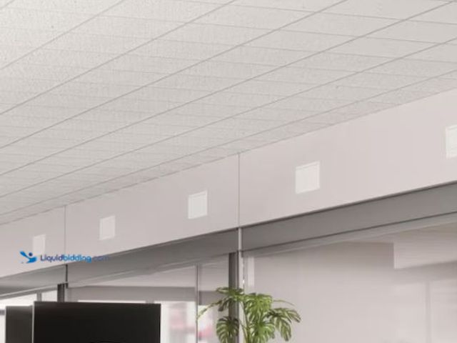 Lot 49-1624522 - Approx (64) sq ft of USG Ceilings 2 ft. x 2 ft. Radar Basic White Square Edge Lay-In Ceiling Tile, c...