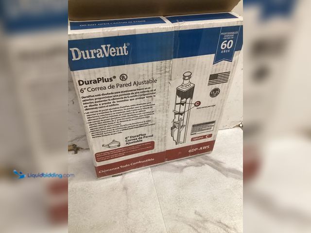 Lot 49-5483564 - DuraVent DuraPlus All-Fuel Chimney 6in. Diameter Adjustable Wall Strap. Model # 6DP-AWS. Unused