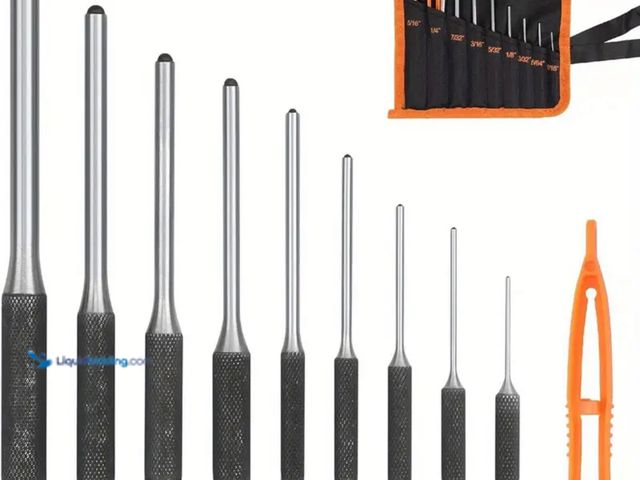 Lot 49-1816662 - New 9pcs Roll Pin Punch Set.