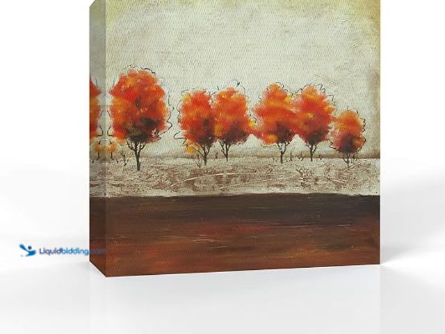 Lot 49-3612772 - wall26 Canvas Wall Art Elegant Red Flowers Pictures Home Wall Decorations for Bedroom Living Room Pa...