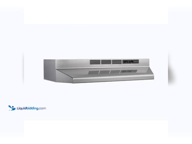 Lot 49-5546380 - Broan-NuTone RL6200 Series 30-Inch Ductless Under-Cabinet Range Hood, Stainless Steel Finish Model #...