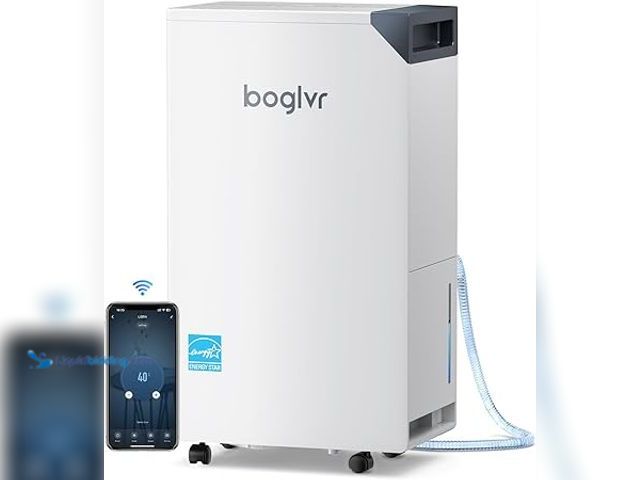 Lot 49-5479110 - 4500 Sq.Ft. Most Efficient Dehumidifier Smart Compressor Dehumidifier with Drain Hose, Intelligent H...