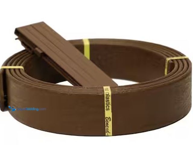 Lot 49-5478631 - Epic Plastics
16 ft. x 3.3 in. x .30 in. Benda Board Flex Plastic Teak Edging Pack (4-Stakes Includ...