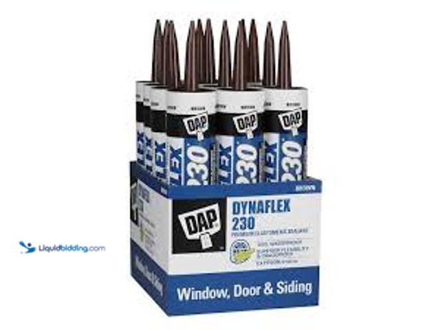 Lot 49-5415005 - DAP Dynaflex 230 10.1 oz. Brown Premium Exterior/Interior Window, Door and Trim Sealant (12-Pack). M...