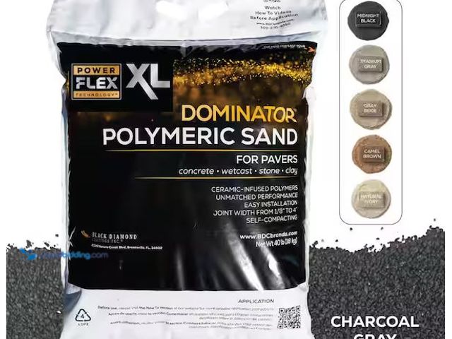 Lot 49-5460373 - 40 lbs. XL Polymeric Sand Charcoal Gray Internet # 326838573
Model # DPSXL40CG Item is unused.