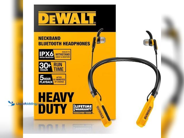 Lot 49-2000807 - DEWALT Jobsite Pro Wireless Earphones, Model # 190 2091 DW2A, unused, has attachments.   Ref#hd0629