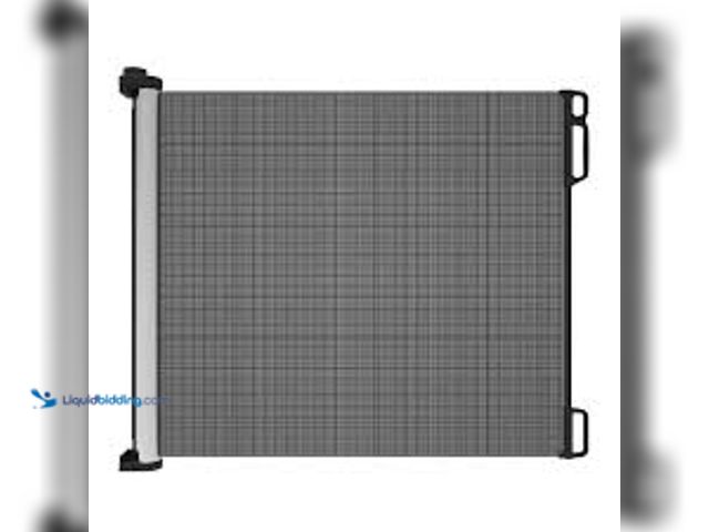 Lot 49-5411563 - Perma Child Safety 41 in. H Extra Tall and Wide Deluxe Aluminum Outdoor Retractable Gate in Black. M...