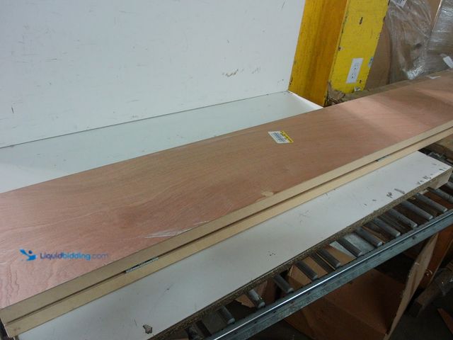 Lot 49-1576792 - 79in x 24in Brown Wooden Bi-Fold Closet Door, Slightly Used, Has Small Gouge on 1 Side, Scuffs and S...