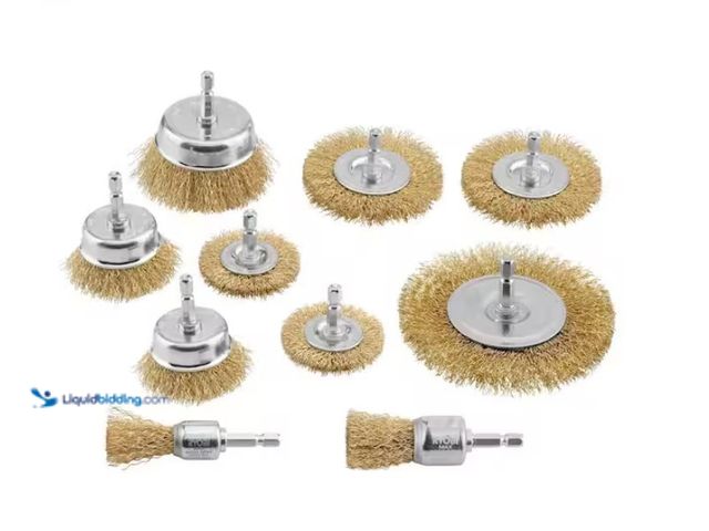 Lot 49-1628206 - Lot of (2) RYOBI Wire Wheel Assortment Set (10-Piece), Model # A721001, Unused  Ref#BIN0716