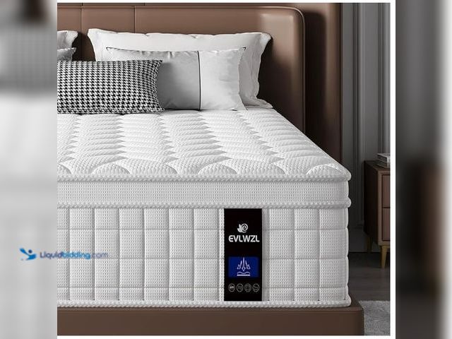 Lot 49-1547493 - Full Size Mattress,14 inch Memory Foam Hybrid Mattresses in a Box Full Mattress with Individually Po...