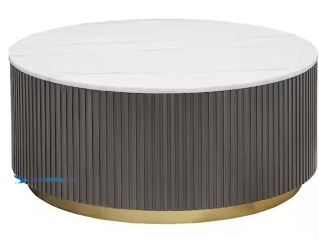 Lot 49-5486195 - Coaster
Jason 35 in. White and Charcoal Round Marble Top Coffee Table Internet # 331291172
Model #...