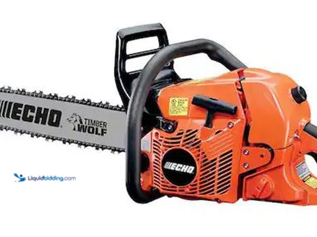 Lot 49-5460610 - ECHO
20 in. 59.8 cc Gas 2-Stroke Rear Handle Timber Wolf Chainsaw Internet # 204221580
Model # CS-...