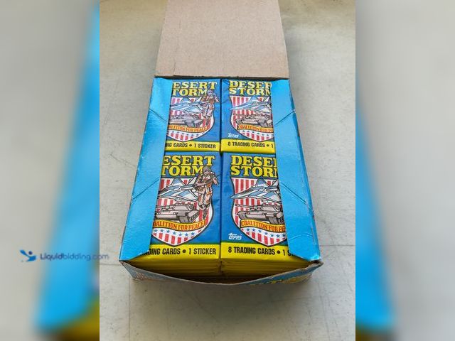 Lot 49-3503987 - 1991 TOPPS DESERT STORM WAX PACK BOX OF 36 PACKS ALL SEALED