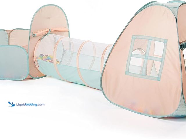 Lot 49-5416036 - UTEX 3 in 1 Pop Up Play Tent with Tunnel, Ball Pit for Kids, Boys, Girls, Babies and Toddlers, Indoo...