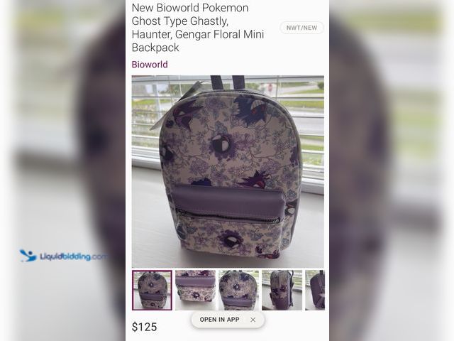 Lot 49-1831691 - Authentic Pokemon product gengar leather mini backpack. New with tags. Unused.