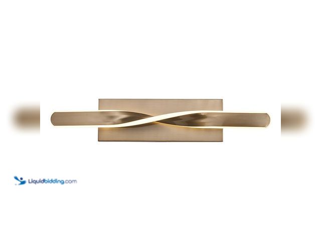 Lot 49-2024327 - Monteaux Lighting 24 in. Integrated LED Gold Bathroom Vanity Light Fixture. Model # HS-8687. MSRP $9...