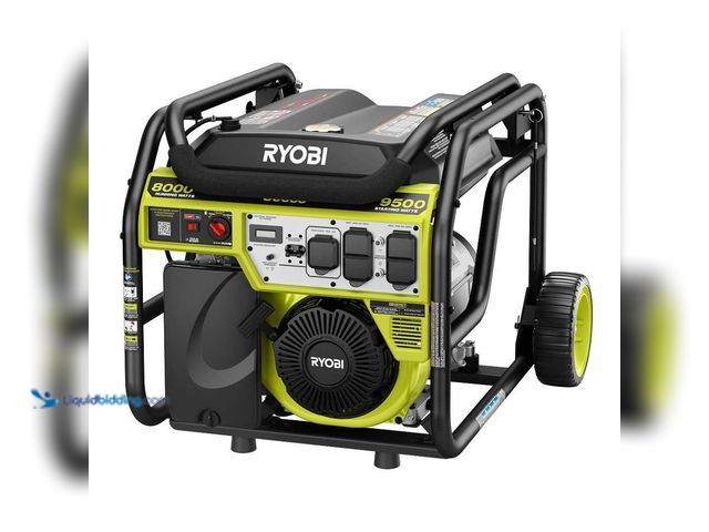 Lot 49-5538650 - RYOBI
9500-Watt Recoil Start Gasoline Powered Portable Generator with CO Detect Shutdown Sensor. Mo...
