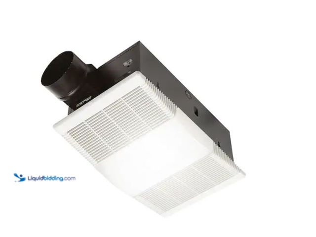 Lot 49-1548650 - Broan-NuTone 80 CFM Ceiling Bathroom Exhaust Fan with Light and 1300-Watt Heater, Model # 765H80L, U...