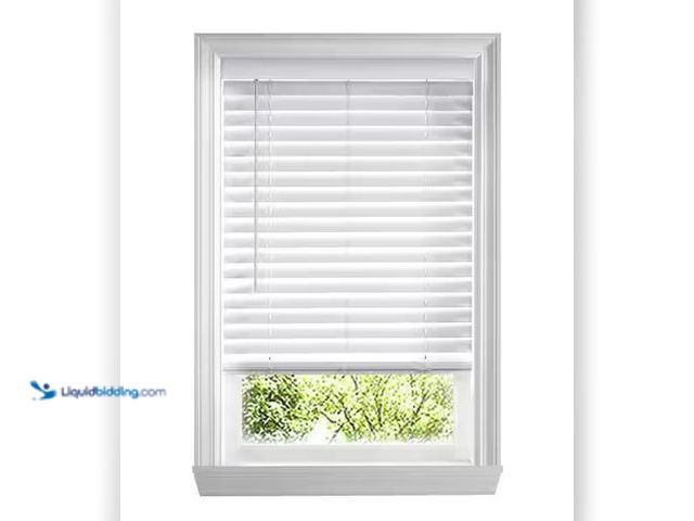 Lot 49-1568500 - Home Decorators Collection White Cordless 2 in. Faux Wood Blind - 35.25 in. W x 64 in. L (Actual Siz...
