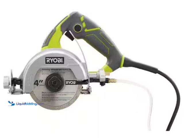 Lot 49-3473085 - RYOBI 12 -Amps 4 in. Blade Corded Wet Tile Saw, Model # TC401, Used, Tested works.  Ref#SB1029