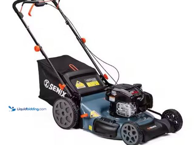 Lot 49-1625319 - Senix 22 in. 163cc 4-Cycle Briggs & Stratton Engine Gas Self-Propelled Lawn Mower with 3-in-1 Mulchi...