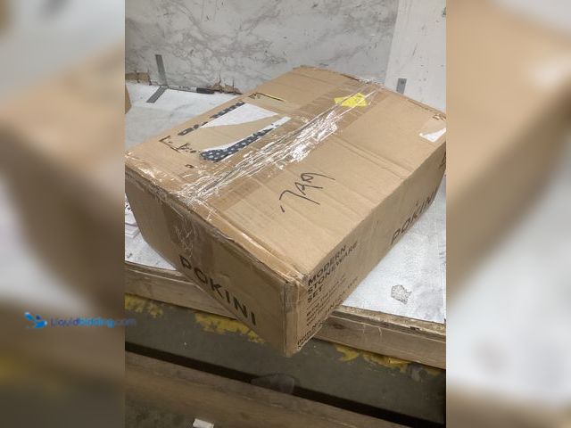 Lot 49-5488140 - 12 pc Pokini Modern Stoneware Set, White/Brown rim Unused