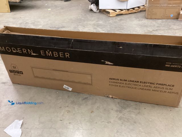 Lot 49-5486840 - Modern Ember Aerus Slim 72 Inch Smart Linear Electric Fireplace | Recessed in-Wall or Wall-Mount | L...