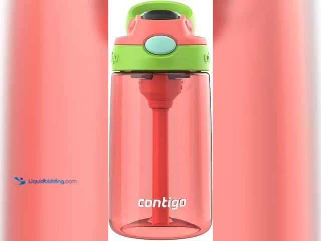 Lot 49-3527525 - Contigo Autospout Water Bottle with Straw 13 oz Azalea/Pansy and Contigo Kids Water Bottle with Rede...