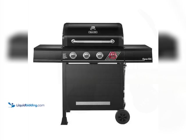 Lot 49-1549240 - Dyna-Glo 4-Burner Propane Gas Grill in Matte Black with TriVantage Multifunctional Cooking System Mo...