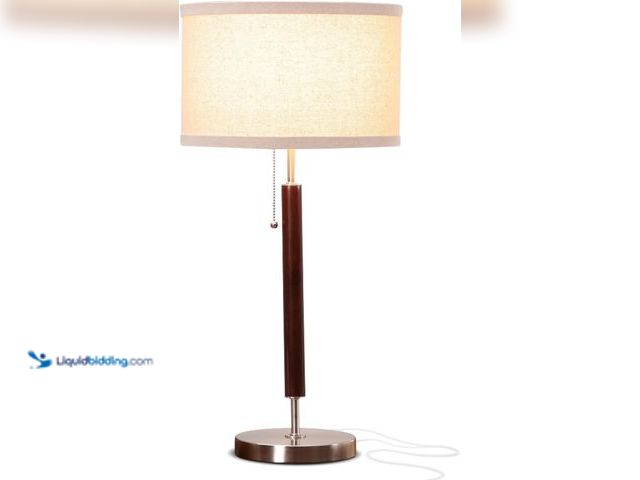 Lot 49-5437805 - Brightech Carter LED Bedside Lamp - Compact Table & Desk Reading Lamp for Bedroom, Living Room, Offi...
