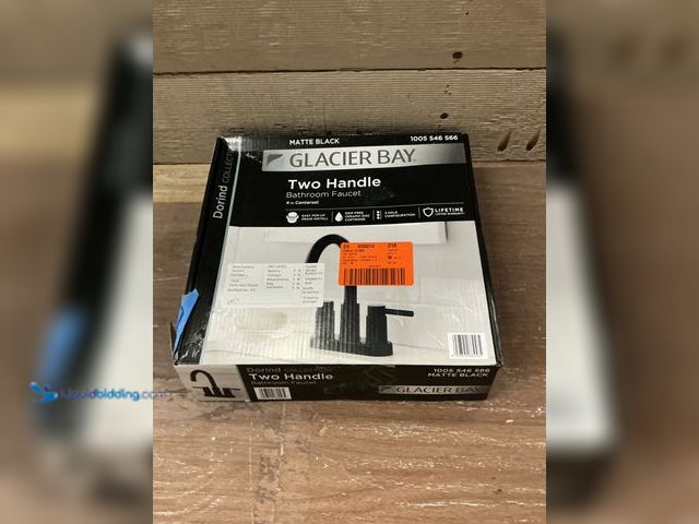 Lot 49-5449512 - Glacier Bay
Dorind 4 in. Centerset 2-Handle High-Arc Bathroom Faucet in Matte Black Unused