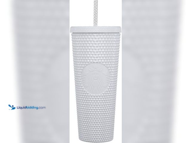 Lot 49-5546575 - Starbucks Holiday Studded Cold Cup Tumbler 24 oz Venti White Textured 2024 Model:762111580436 new
