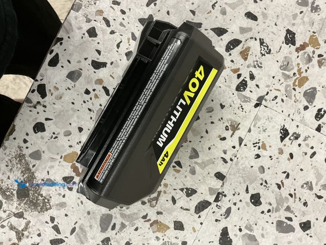 Lot 49-3564687 - Ryobi 40 v lithium battery, Unused, tested works.