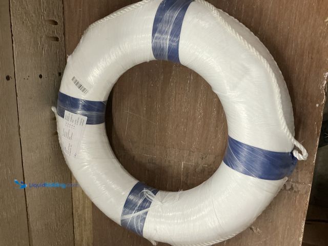 Lot 49-5445930 - Blue/white Floating life ring, Unused.