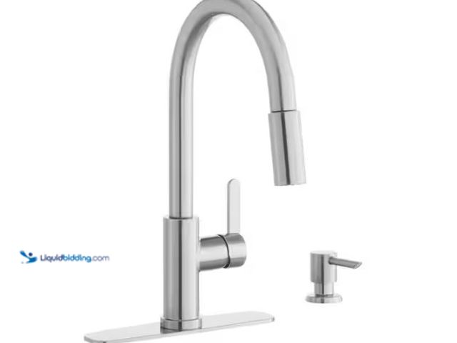 Lot 49-1514951 - Glacier Bay Paulina Single-Handle Pull-Down Sprayer Kitchen Faucet with TurboSpray, FastMount, Soap ...