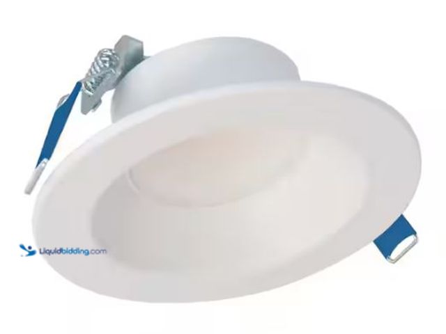 Lot 49-1549501 - (2x) HALO LCR4 4 in. Soft White Selectable CCT Integrated LED Recessed Light With Round Surface Moun...