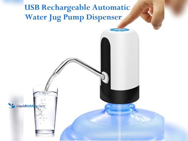 Lot 49-1616212 - USB Rechargeable Automatic Water Jug Pump Dispenser - NEW - High-Quality Material: BPA free drinking...