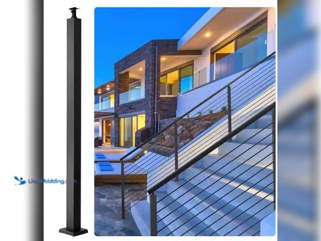 Lot 49-1569049 - VEVOR Cable Railing Post 36 in. L x 2 in. W x 2 in. H Level Deck Railing Post Without Holes SUS304 S...