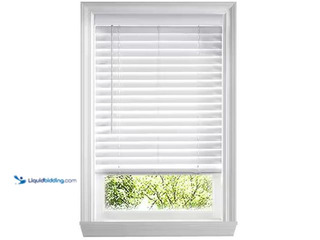 Lot 49-5555497 - Home Decorators Collection
White Cordless Faux Wood Blinds for Windows with 2 in. Slats - 30 in. W ...