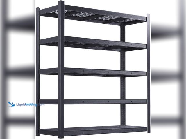 Lot 49-5542830 - 84" H Garage Shelving Heavy Duty, Garage Storage Shelves Heavy Duty, 5-Tier Metal Shelving Units and...