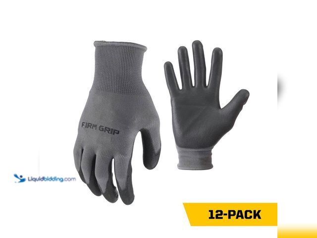 Lot 49-3529110 - FIRM GRIP
Large General Purpose Polyurethane Grip Work Gloves (48-Pack) New