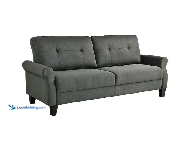 Lot 49-1567480 - Serta Blythe 73.82-in W Modern Heather Grey 3-seater Sofa, Model #133A030HTG-SET, Slightly used, Som...