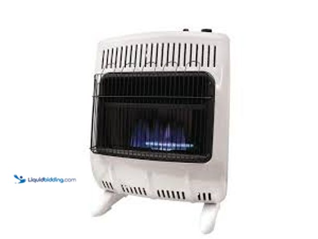 Lot 49-5459647 - Mr. Heater 20,000 BTU Vent Free Blue Flame Natural Gas or Propane Dual Fuel Indoor Space Heater. Mod...