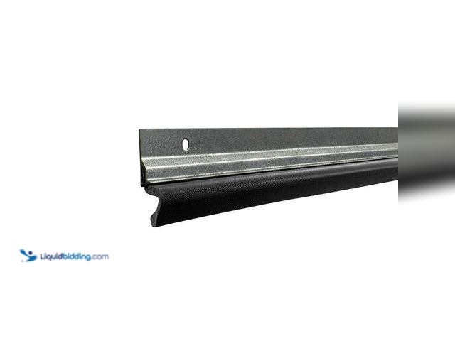 Lot 49-5543960 - Frost King 1.5 in. x 84 in. Tall Silver (Black Insert) Aluminum/Kerf Door Set Weatherstrip for Entry...