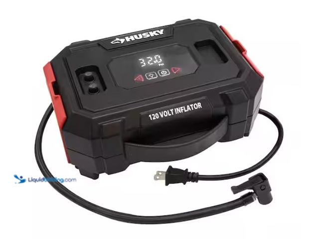 Lot 49-1570166 - Husky 120-Volt Inflator, Fast inflation of vehicle, ATV, UTV, bike tires and sports balls, Digital g...