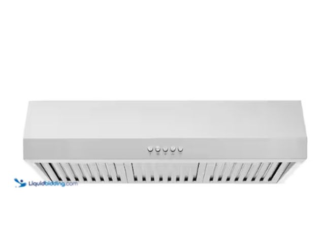 Lot 49-2004172 - Vissani Sarela 30 in. W x 7 in. H 500CFM Convertible Under Cabinet Range Hood in Stainless Steel wit...