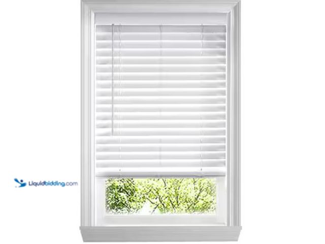 Lot 49-1627261 - Lot of (3) Home Decorators Collection White Cordless Faux Wood Blinds for Windows with 2 in. Slats -...